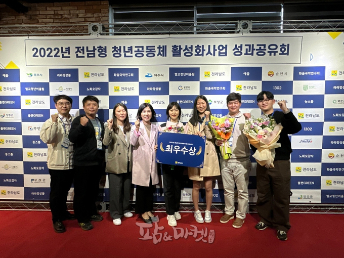 무안군 청년 농부 5남매 '농스톱'팀이 2022년 전남형 청년공동체 활성화 사업에서 최우수상을 수상했다. 