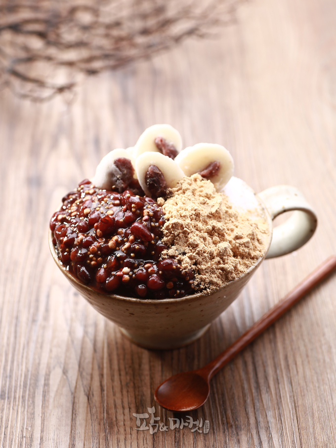 강안팥 빙수. 