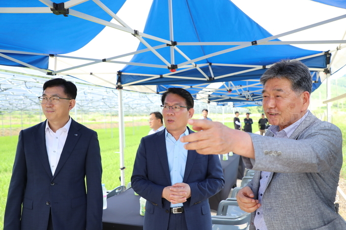 한국농어촌공사 김인중 사장, ‘보성 영농형 태양광’ 현장 방문.